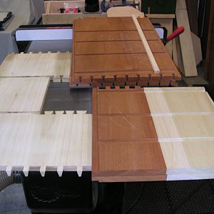 Townsend Knee Hole Desk WIP