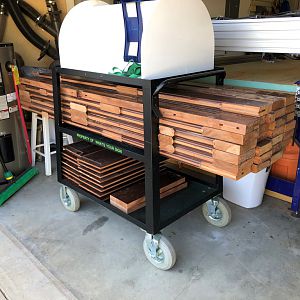 Reclaimed Mahogany Door - Sofa Table Project
