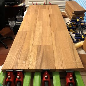 Reclaimed Mahogany Door - Sofa Table Project