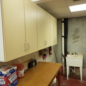 Cabinets finishing room