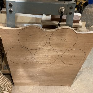 Laying out discs