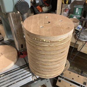 Glued up