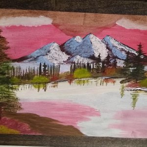 Painting on inside of lid
