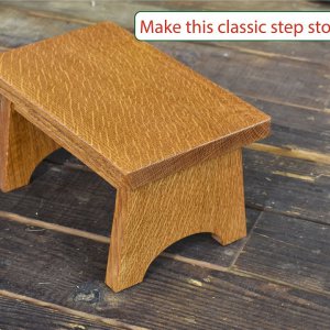 How to make a strong wood step stool - DIY Woodworker Weekend Project