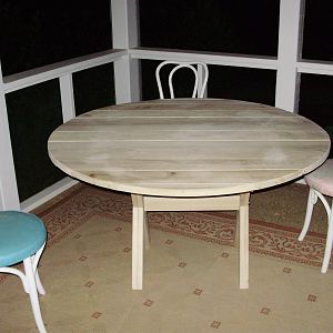 Round Poplar Table