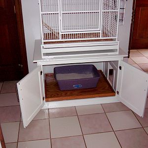 Bird cage cabinet - completed
