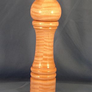 Curly Maple crush-grind pepper mill