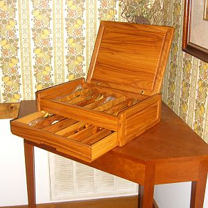 Shaker Dining room silverware chest