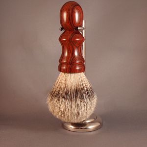Silver Tip Badger Hair Shaving Brush with Cocobolo Handle