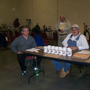 LeftyTom & Me at welcome desk