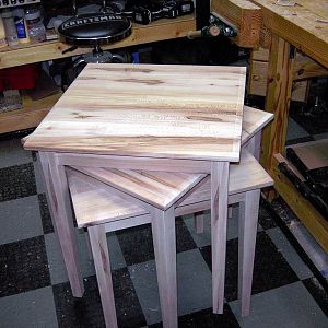 Stacking end tables