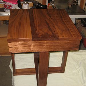 Liz End Table with Finish