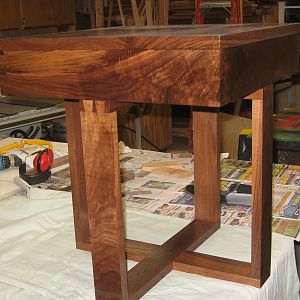 Liz End Table with Finish