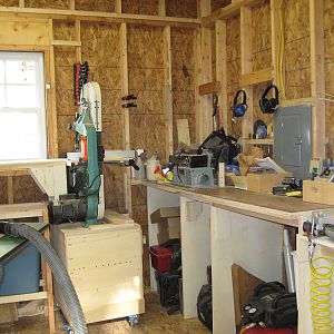 Band Saw and Workbench