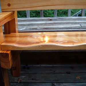 Rustic Bench, Cypress