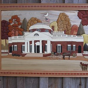 Intarsia of Monticello