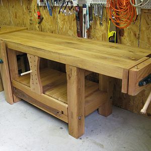 Oak Woodworking Bench