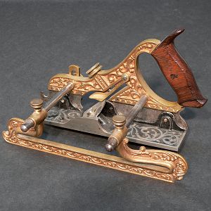 Miller's Patent Adjustable Plow Plane in Gun Metal