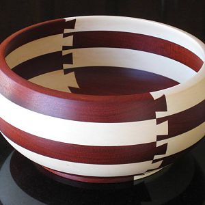 Wedding bowl in Holly and Bloodwood