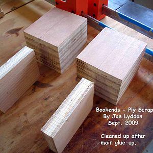 Cleaned & Sanded - Bookends from Scrap Plywood