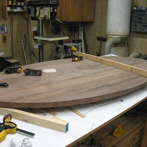 Oval Table Cut Out