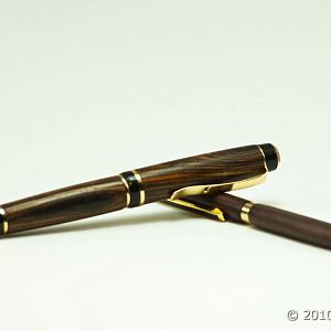 Big Ben 24k Cigar Pen Cocobola and Slimline South American Kingwood
