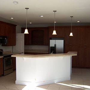 kitchen from dining area