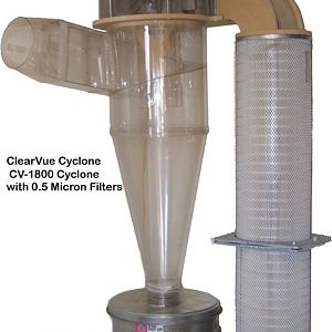 ClearVue CV-1800 Cyclone with 0.5 Micron Filters