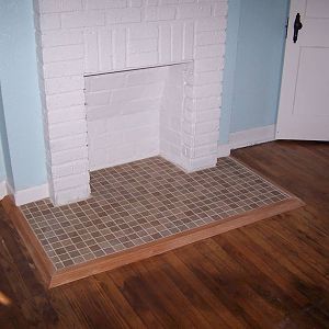 Fireplace Hearth - After