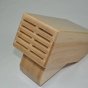 Hard maple counter top knife block - 10 slots