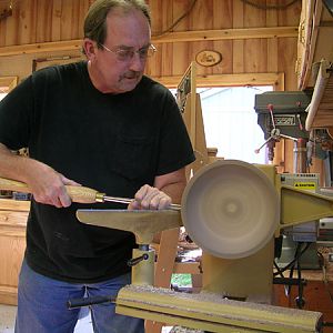 Me at lathe