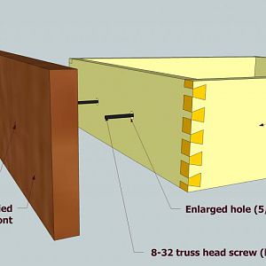 Attaching applied drawer fronts