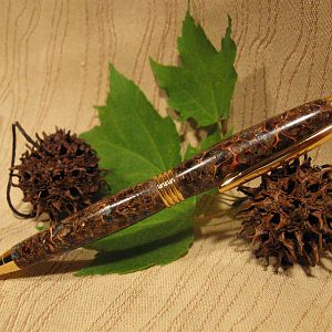 Sweet gum ball pen