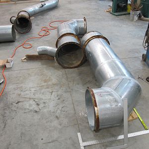 Dust collection - fabricating the main riser