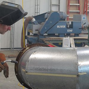 Dust Collection - fabricating the first elbow