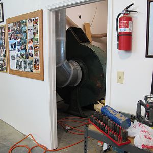 Main riser viewed from the shop