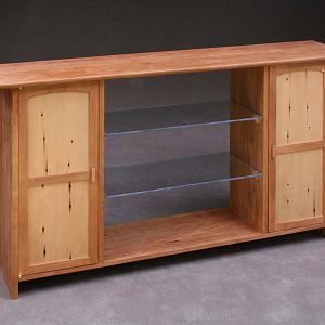 Cherry and Hemlock Wall Cabinet