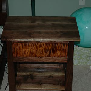 walnut nightstand