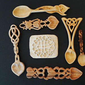 Love Spoons and misc. carvings by cskipper