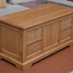 White oak chest