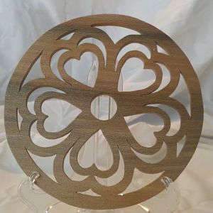 Double heart trivet
