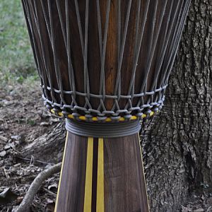 Walnut wood djembe drum