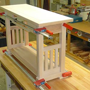 Mission sofa table