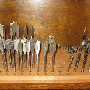 Drill bit storage cabinet