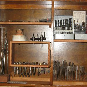 Drill bit storage cabinet