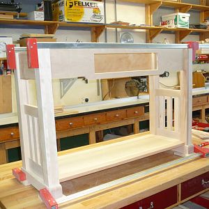 Mission sofa table