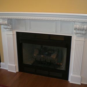 Fireplace Mantle Front CloseupAlmost
