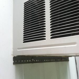 Exterior View of Window A/C Unit