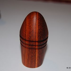 Bottle stoppers turned from mystery wood