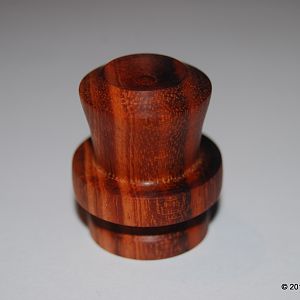 Bottle stoppers turned from mystery wood